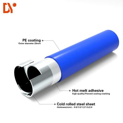 Colorful PE Coated Lean Pipe / Lean Tubes
