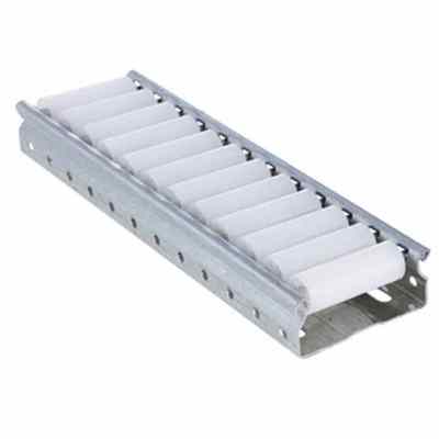 Warehouse Sliding Shelf Rack Flow Rail Plastic Wheels Roller Track Conveyor Load Capacity 50kg