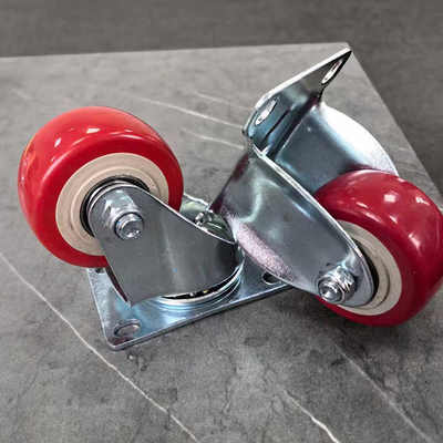 4 Inch Medium Flat Casters Hot Sale Swivel And Brake Top Plate Casters Made of Durable Steel Various Industrial
