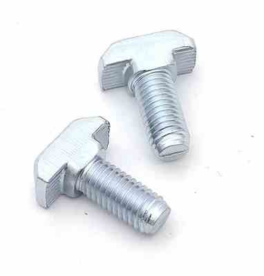 Custom M8x20 25 30 40 60 Hammer T Shaped Head Bolt for Slot 10mm Aluminium Profile Connector