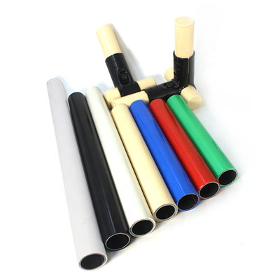 Customize 28mm Coated Pipes Plastic Coated Steel Pipe Lean Tube for Lean Rack System