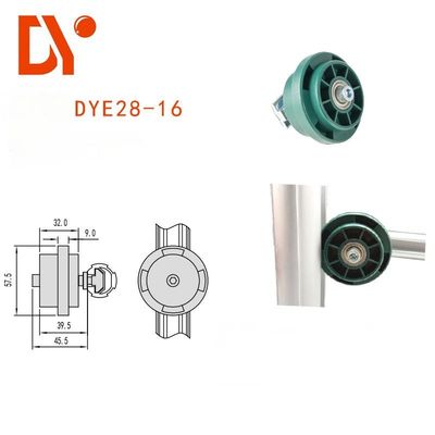 Industrielles konvexes Führerrad für OD 28mm Aluminium-Leinrohr