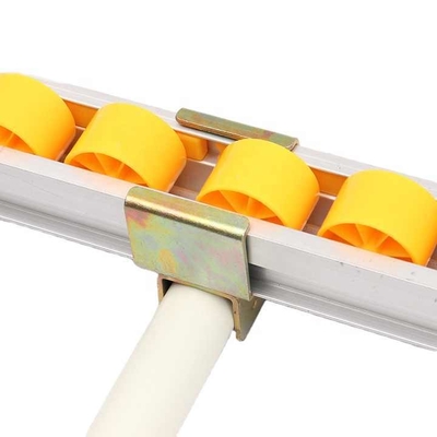 2040P Industrial Roller Track for Pipe Rack System Aluminum Alloy Frame Plastic Wheel