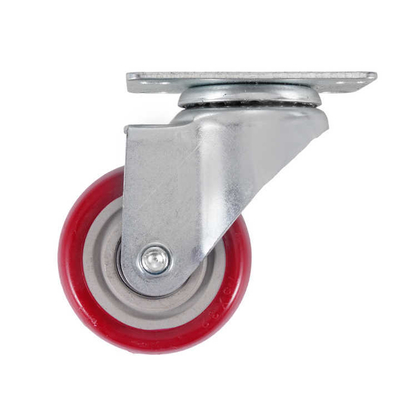 3 Inch Medium Flat Casters Universal Wheel Swivel Plate Caster Flatbed Car Lean Tube