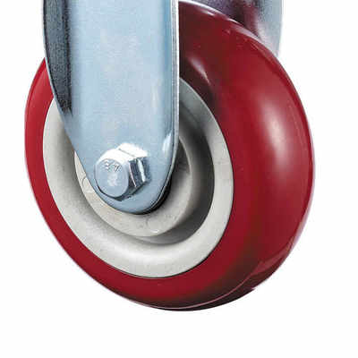 4 Inch Medium Flat Casters Hot Sale Swivel And Brake Top Plate Casters Made of Durable Steel Various Industrial