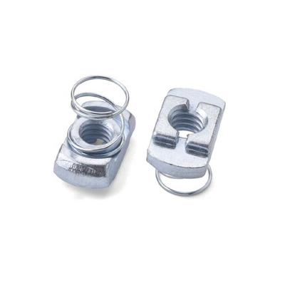 Wholesale Carbon Steel Zinc Plated 10slot Strut Channel Spring T Slot Nut for 4040 4545 5050 Series Aluminum Profile
