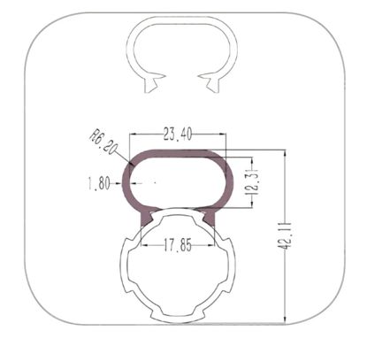 DYP28-08 Customized Wire Fixed Slot with Aluminum Lean Pipe Factory Price