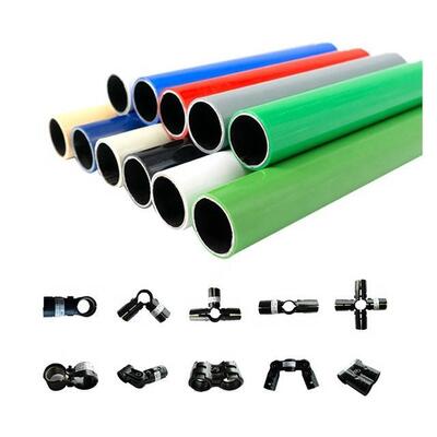 Lean Pipe Systems Verwenden Sie Montieren OD 28mm PE Stahlrohr Extrusion Schweißtechnologie Regal Lean Tube