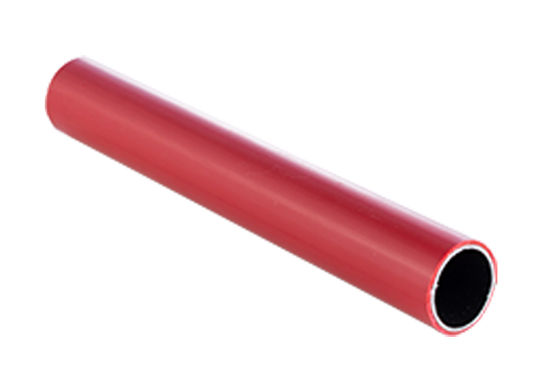 OD28mm Kunststoffrot beschichtete Rohr für Regal, Rohr Arbeitsbank, Industrie Trolley Edelstahl schlanke Rohr